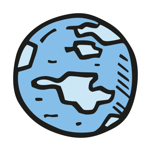 Pluto Icon Free Of Space Hand Drawn Color Sticker