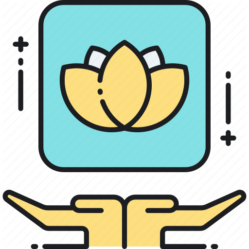 Lotus, Meditate, Meditation, Mindfulness, Yoga Icon