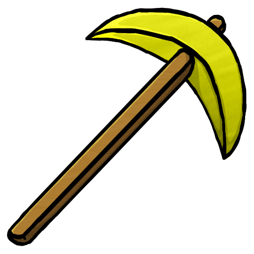 Gold Pickaxe Icon Minecraft Iconset