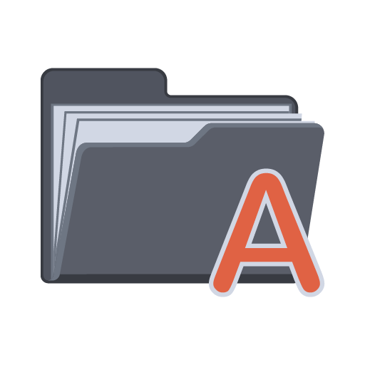 Alphabet Folder Icon