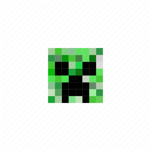 Creeper, Game, Head, Minecraft, Pixels Icon
