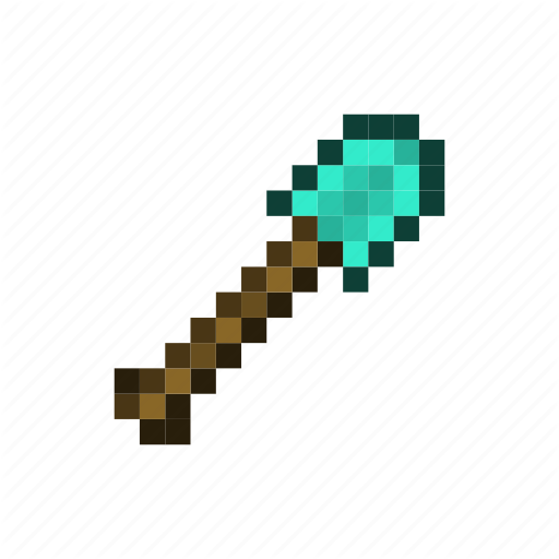 Game, Minecraft, Pixels, Shovel, Weapons Icon