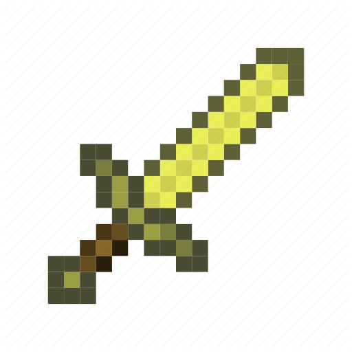 Game, Minecraft, Pixels, Sword, Weapon Icon