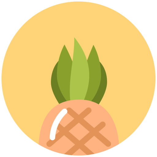 Pineapple Icon Minimal Fruit Iconset Alex T