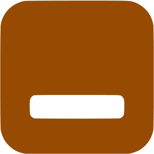 Brown Minimize Window Icon
