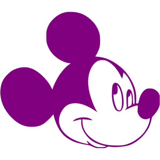 Purple Mickey Mouse Purple Mickey Mouse Icon