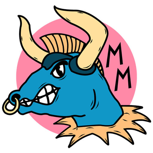 Skull Sticker Sheet Manic Minotaur Shop