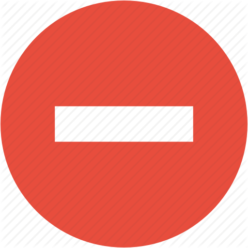 Cancel, Close, Delete, Exit, Minus, Remove Icon