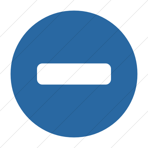 Simple Blue Bootstrap Font Awesome Minus Circle Icon
