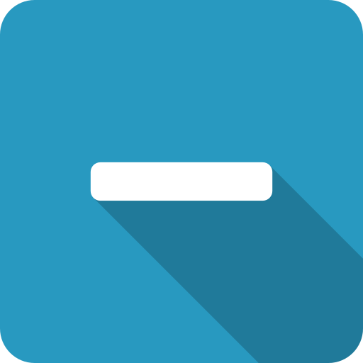 Minus, Delete Icon Free Of Media Player Long Shadow Icons