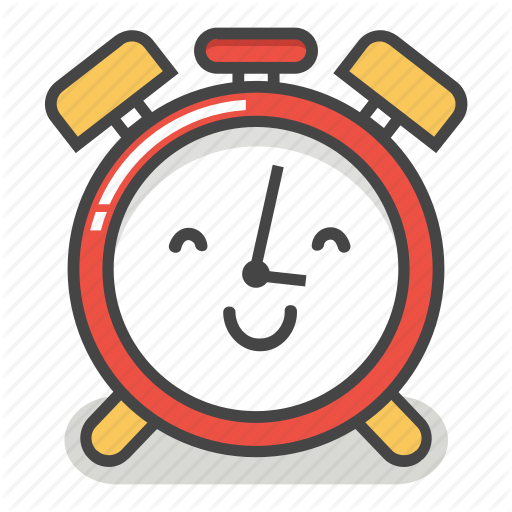 Alarm, Clock, Emoji, Happy, Minute, Smile, Time Icon