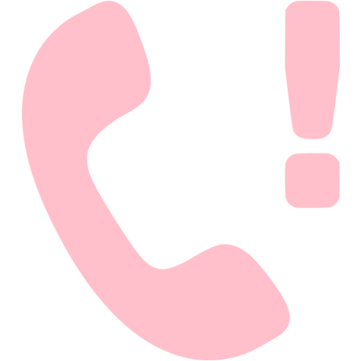 Pink Missed Call Icon