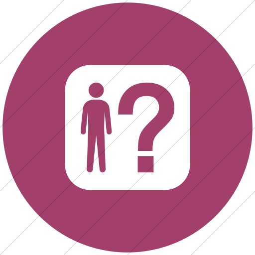 Flat Circle White On Pink Ocha Humanitarians Inverse