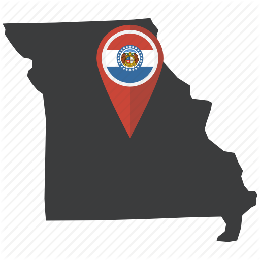 Flag, Map, Missouri, Navigation, Pin, State, United States Icon