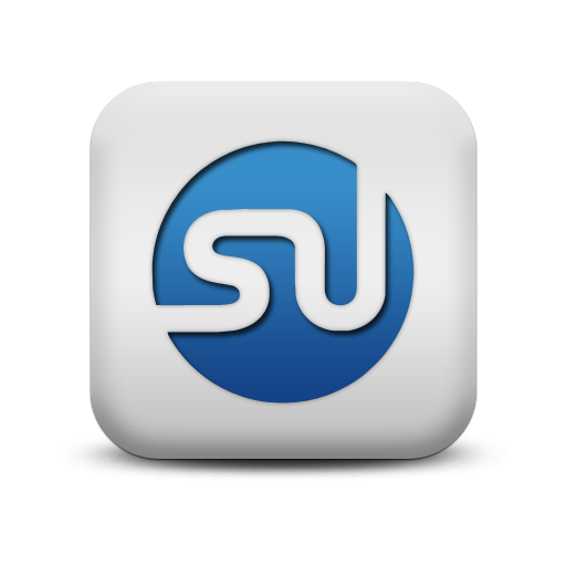Stumbleupon Icon From The Matte Blue And White Square Icons