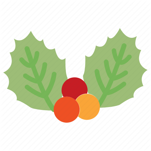 Christmas, Holly, Mistletoe Icon