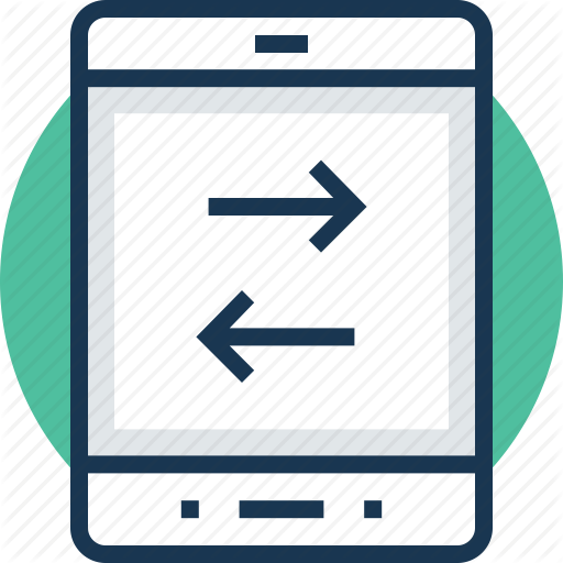 Data Sharing, Data Transfer, Data Transmission, Mobile Data Icon