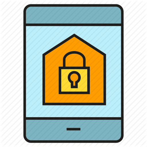 Key, Lock, Mobile, Phone, Remote, Security, Smart Home Icon