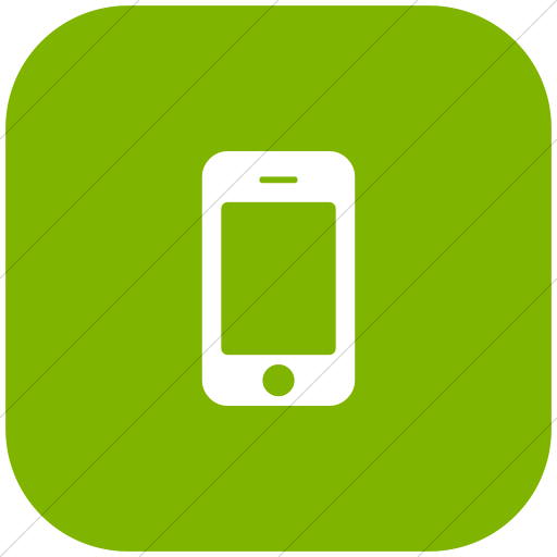 Flat Rounded Square White On Green Bootstrap Font