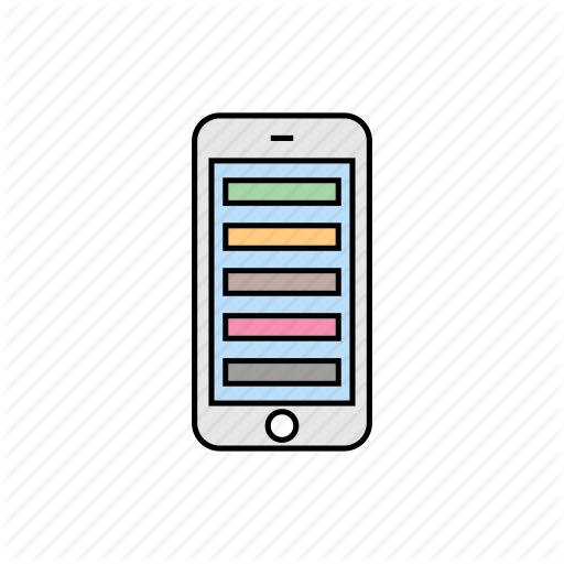 List, Menu, Smartphone, Tabs Icon