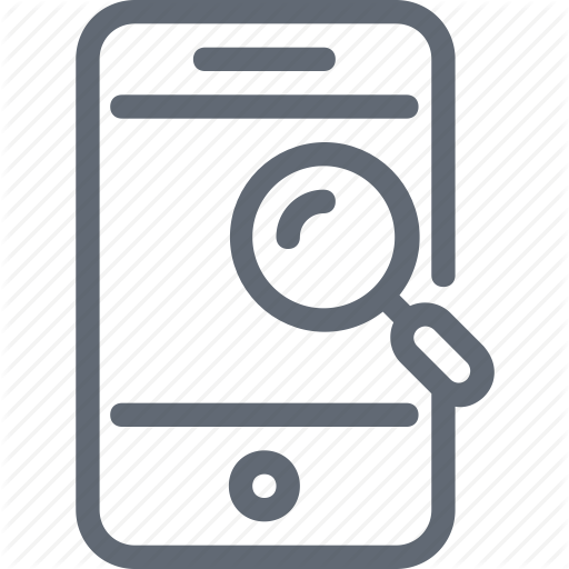 Cell Phone, Magnifier, Magnifying, Mobile, Mobile Search Icon