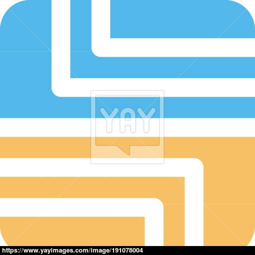 Square Box Shape Style Modern Icon Logo Vector Vector