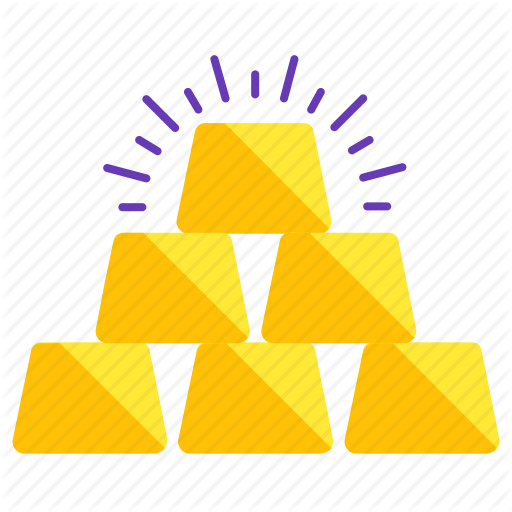 Bank, Gold, Save, Wealth Icon