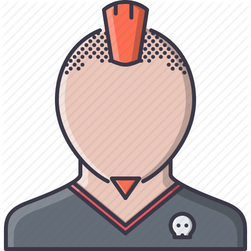 Beard, Hairstyle, Man, Mohawk, Rocker, Skull, Style Icon