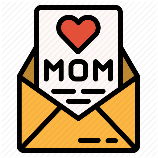 Card, Letter, Love, Mom Icon