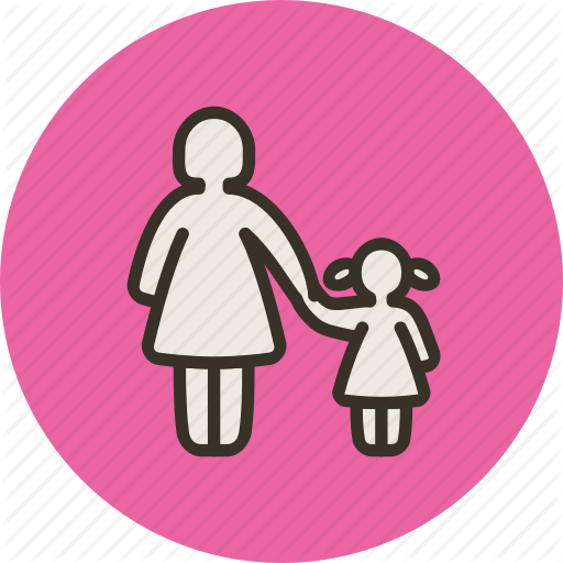 Child, Daughter, Family, Girl, Mom, Mother, Parental Control Icon