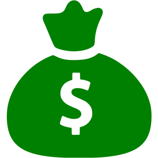 Green Money Bag Icon