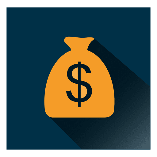 Dollar Bag Square Icon