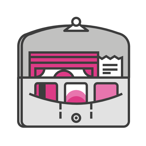 Cash, Check, Credit, Cards, Invoice, Money, Pouch, Wallet Icon