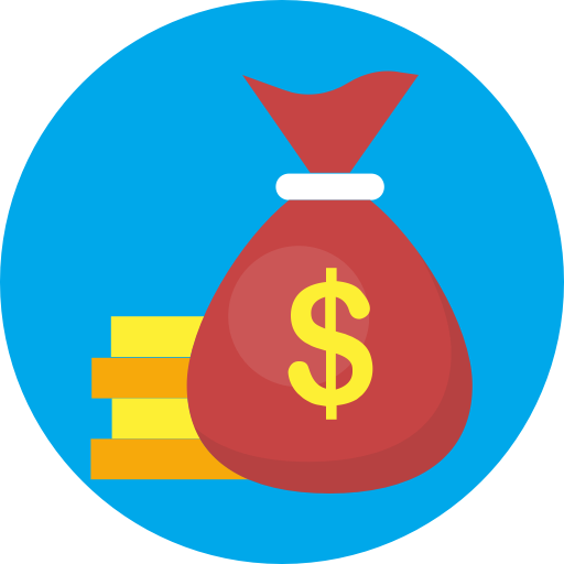 Bag, Coins, Dollar, Money Icon
