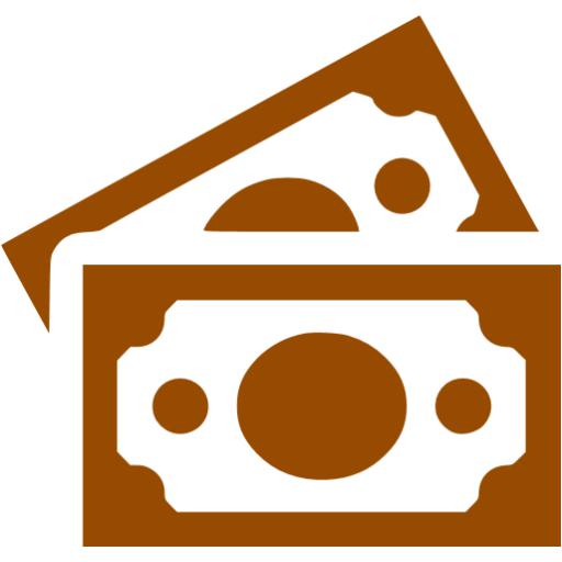 Brown Banknotes Icon