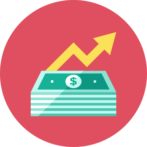 Increase, Money Icon