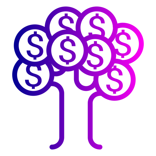 Tree, Finance, Money, Dollar, Currency Icon