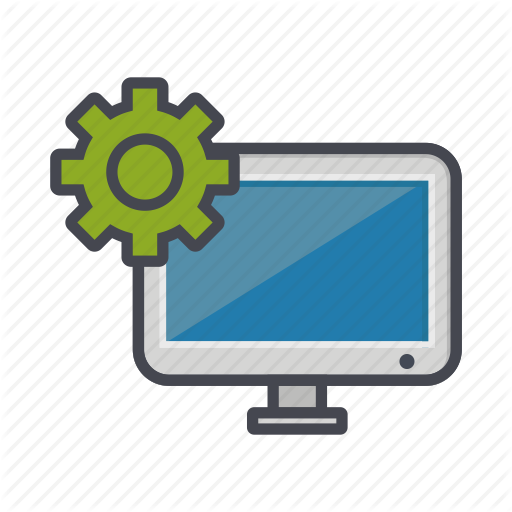 Computer, Desktop, Monitor, Option, Screen, Setting Icon