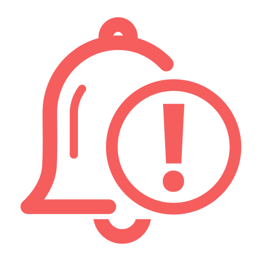 Severe Alarm, Flat, Monochrome Icon With Png And Vector Format