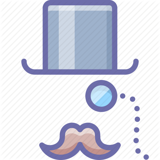 Fashion, Hat, Hipster, Monocle, Moustache Icon