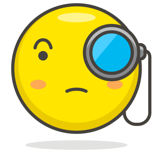 Face, With, Monocle Icon Free Of Free Vector Emoji