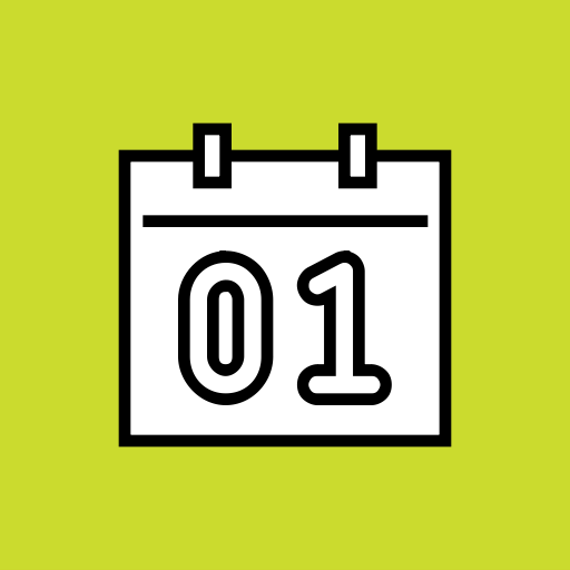 Date, Event, Month, Calendar, Day, January, New Year Icon