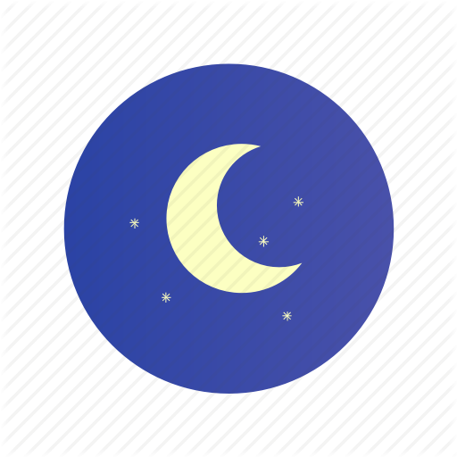 Clear, Dark, Moon, Night, Stars Icon