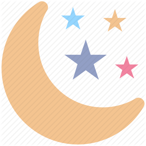 Moon, Moon And Stars, Night, Sleep, Stars Icon