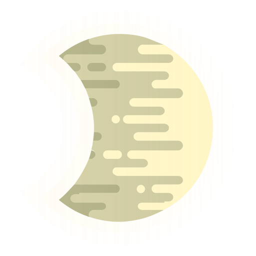 Moon Rounded Lines Icon