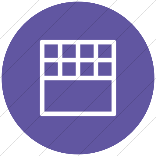 Flat Circle White On Purple Layouts Outline Details