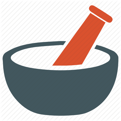 Mortar, Mortar And Pestle, Pestle, Pharmacology Icon