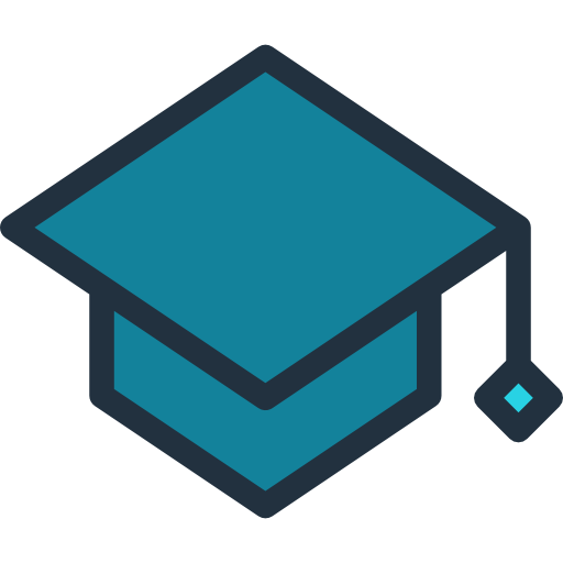 Mortarboard, Graduate, Cap Icon