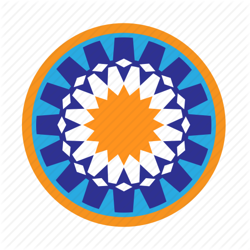 Arabe, Circle, Maroc, Mosaic Icon