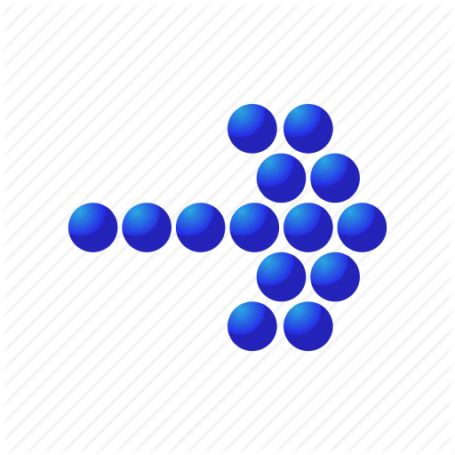 Arrow, Blue, Business, Cartoon, Dot, Mosaic, Sign Icon